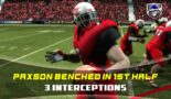 Backbreaker » Paxson Benched After Throwing 3 Int’s