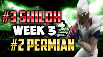 Backbreaker High School Football League Week 3 Shiloh Eagles vs Permian Panthers