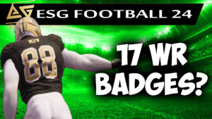 18 Wide Receiver Badges In ESG Football 24