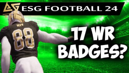 17 Wide Receiver Badges In ESG Foootball 24