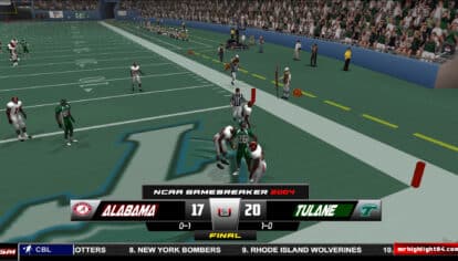Tulane Shocks Bama_NCAA Gamebreaker 2004 PCSX2