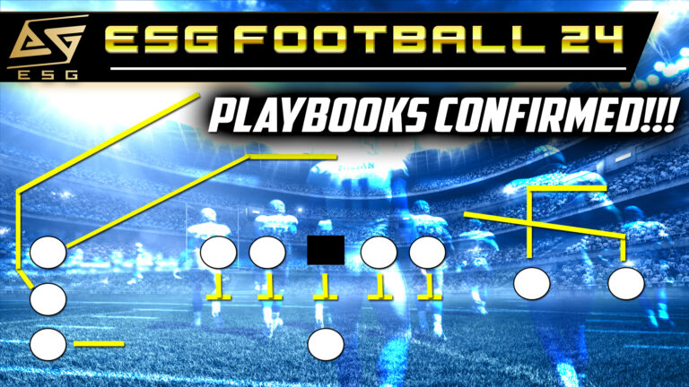ESG Football 24 Playbooks and Formations Confirmed
