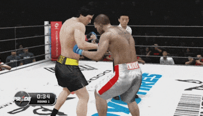 Rocky Balboa Knocks Out Andre Bishop GIF