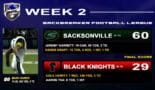 Sacksonville vs London Black Knights Final Score » BACKBREAKER FOOTBALL LEAGUE【WEEK 2】