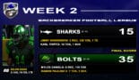 Miami Sharks vs Bolts Final Score » BACKBREAKER FOOTBALL LEAGUE【WEEK 2】