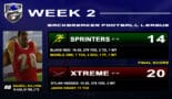 Sprinters vs Xtreme Final Score » BACKBREAKER FOOTBALL LEAGUE【WEEK 2】
