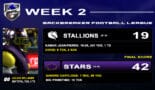 LA Stallions vs LA Stars Final Score » BACKBREAKER FOOTBALL LEAGUE【WEEK 2】