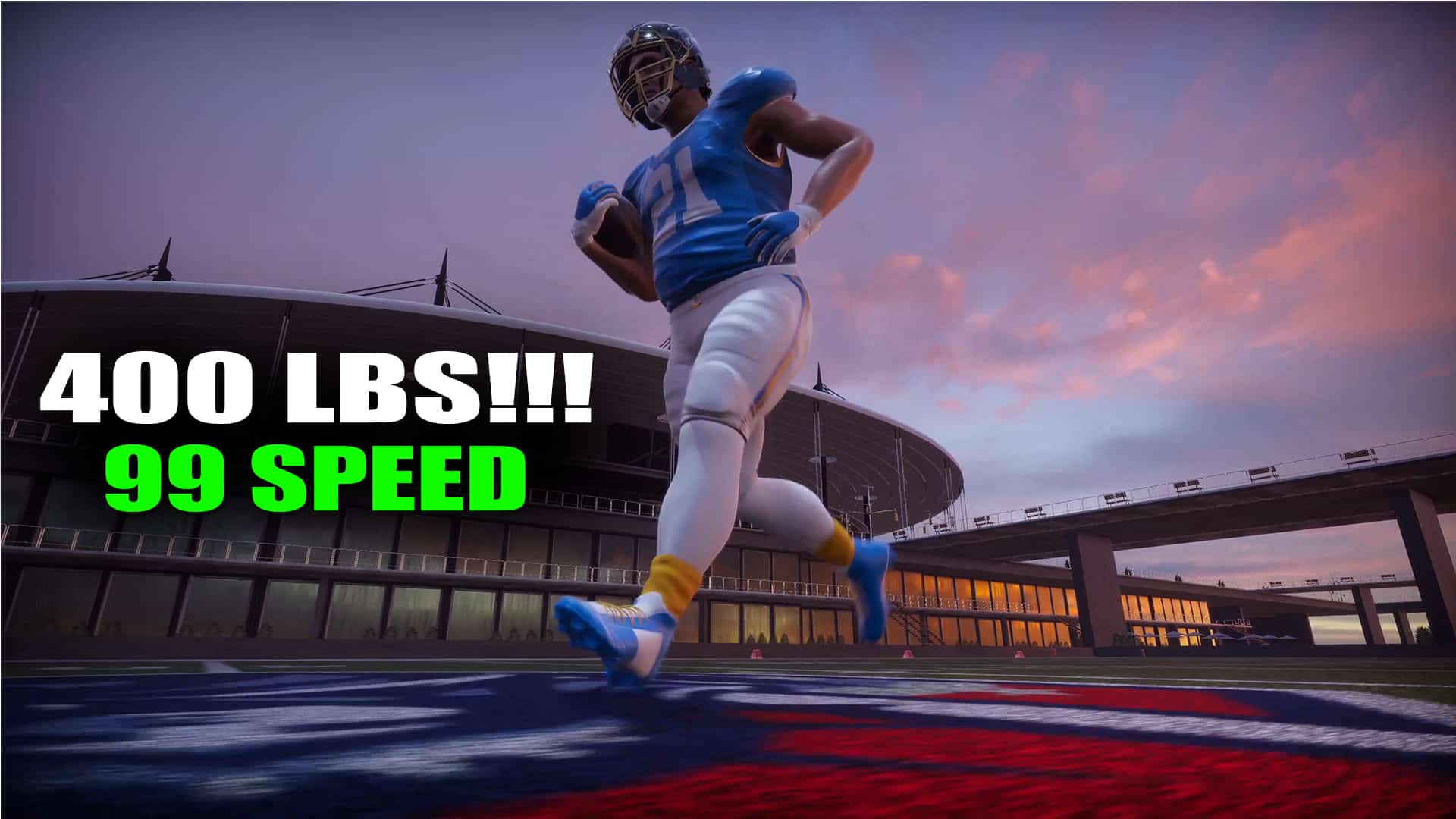 How Fast Can A 400 LB. Player Get In ESG Football 24