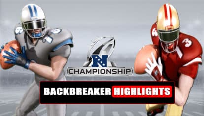 2024 NFC Championship Game Highlights In Backbreaker