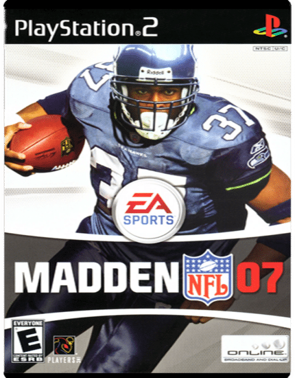 Madden 07 PS2 Cover Athlete Sean Alexander